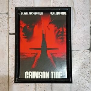 Crimson Tide Movie Poster in Black Frame